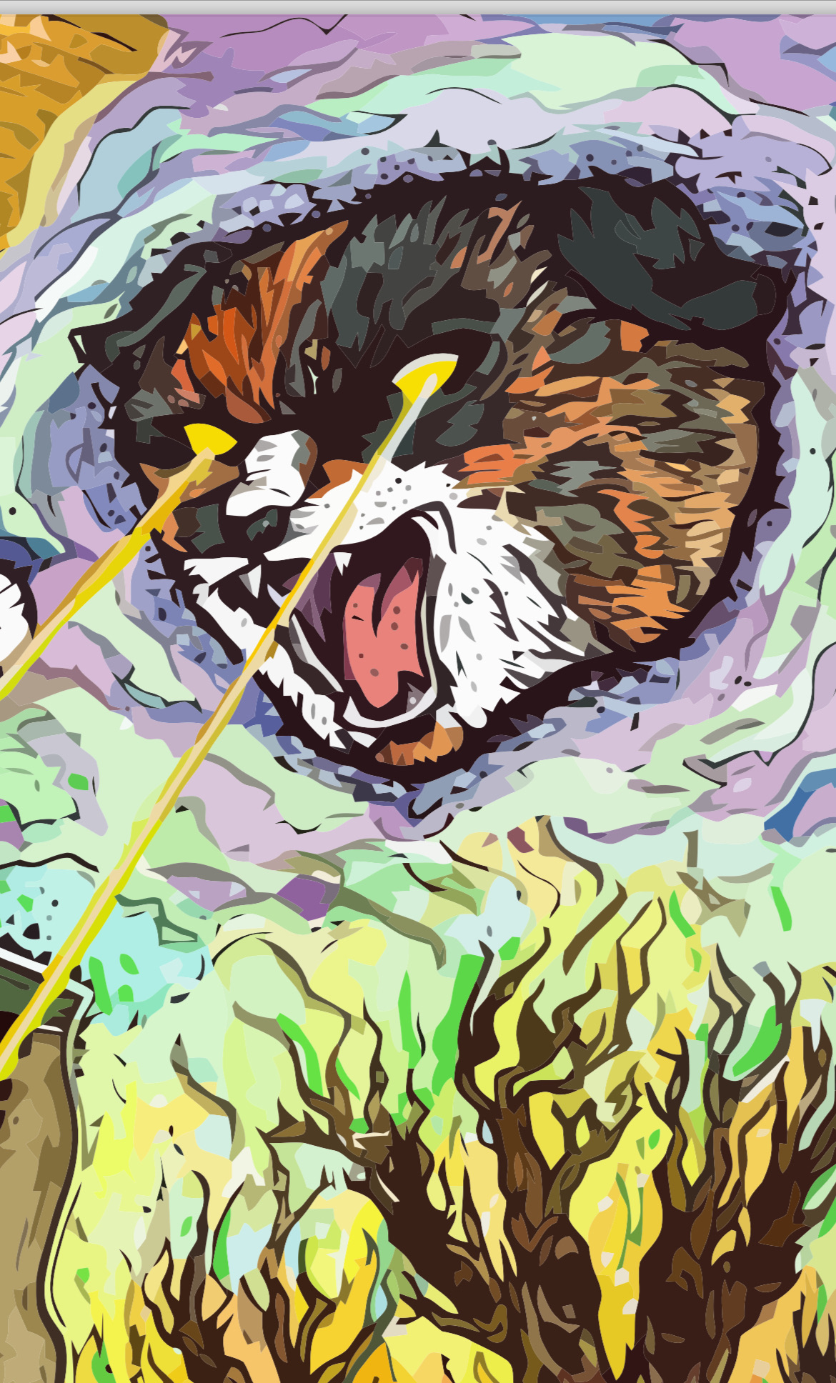 Digital cat the Eerie